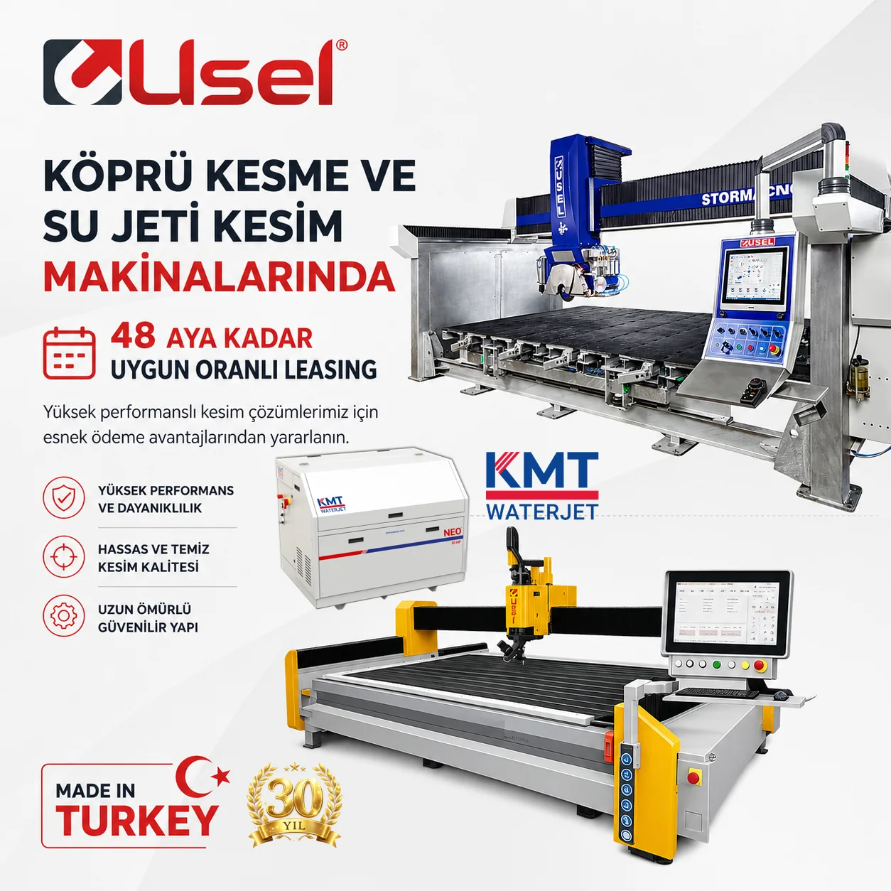 USEL Makina leasing / ödeme avantajı