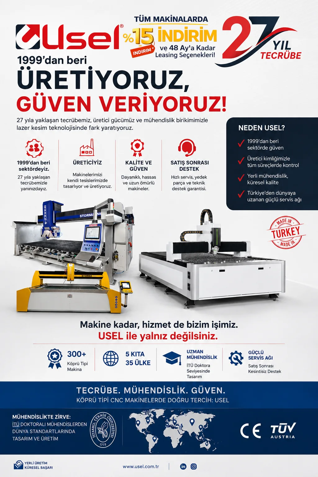 27 yıl tecrübe