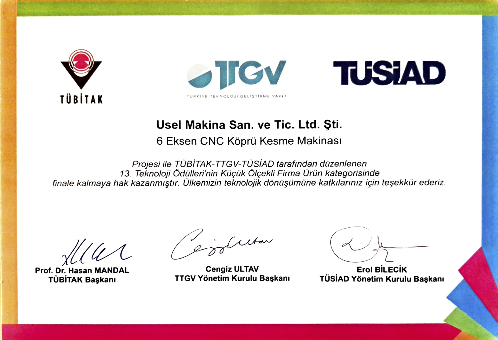 USEL Makina basın yansıması