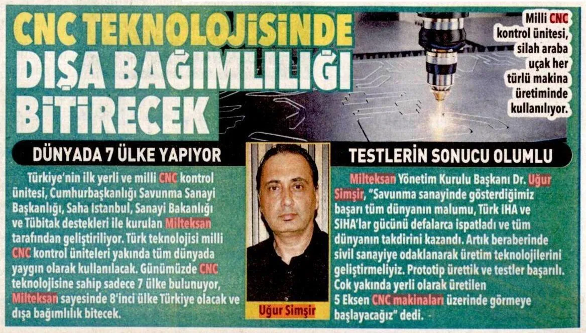 USEL Makina basın yansıması