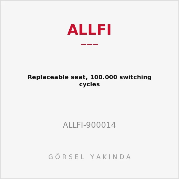 Replaceable seat, 100.000 switching cycles