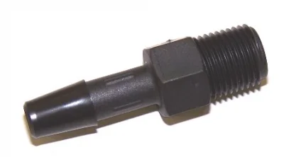 Barbed Fitting, 1/4" Tube to 1/8" Pipe